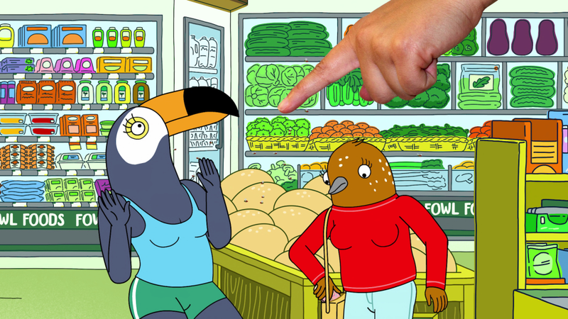 Illustration for article titled The vibrant, surreal Tuca & Bertie is one of the best new shows of the year